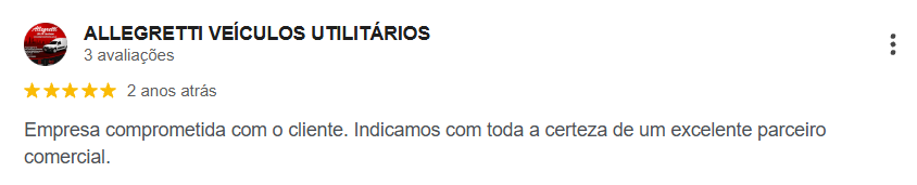 avaliação de cliente do BNDV no Google